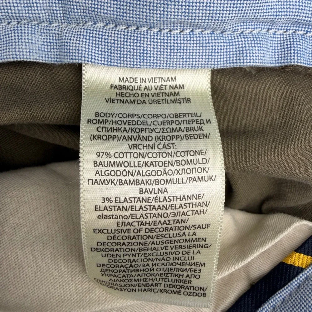 Polo Ralph Lauren Mens 31x30 Stretch Straight Fit Chino Pants Olive Green Cotton